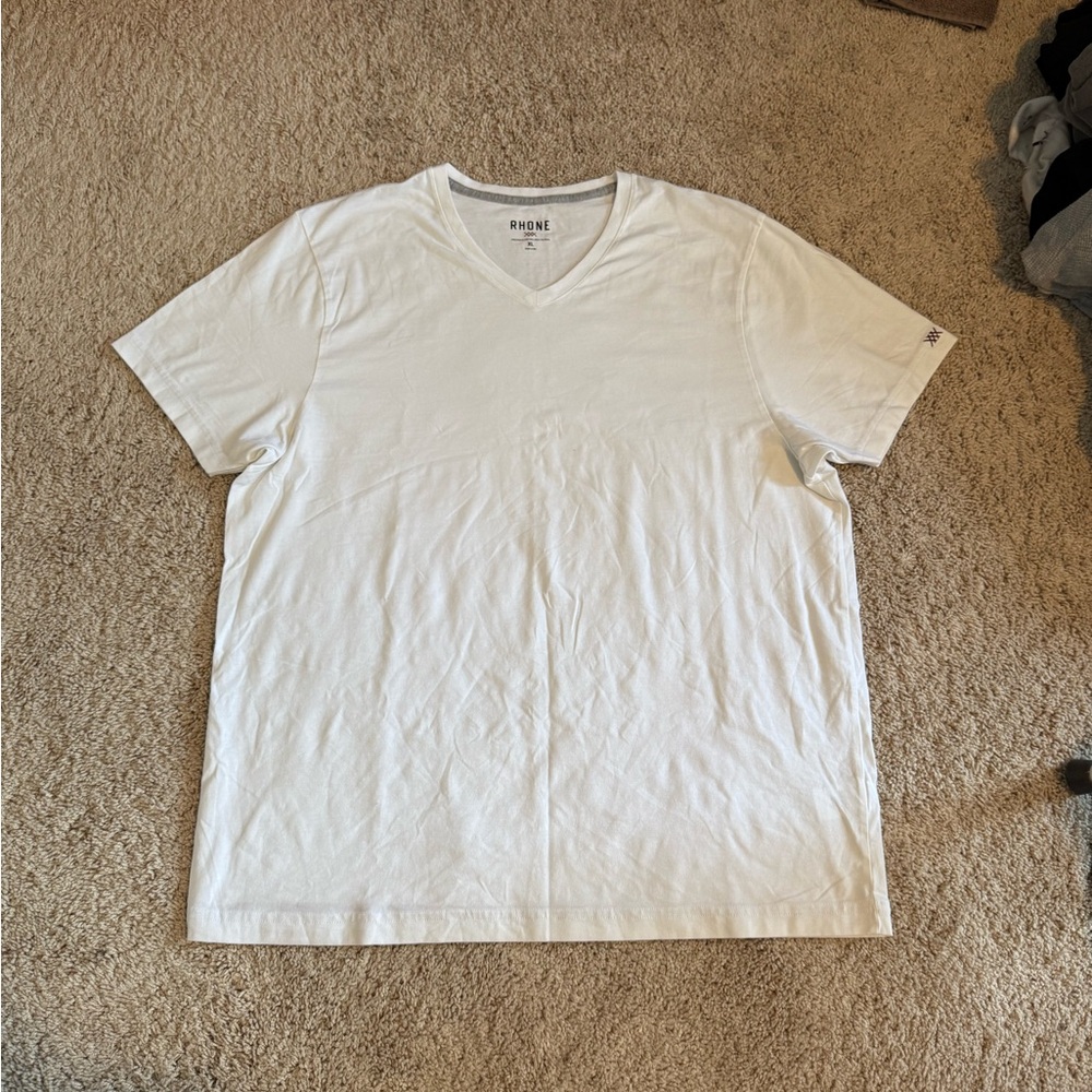 Rhone White Short Sleeve Crew Neck Tee
